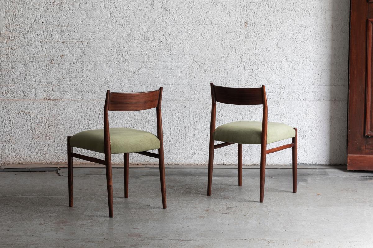 Mid-20th Century Arne Vodder Set of 4 Dining Chairs for Sibast, Denmark, 1960s