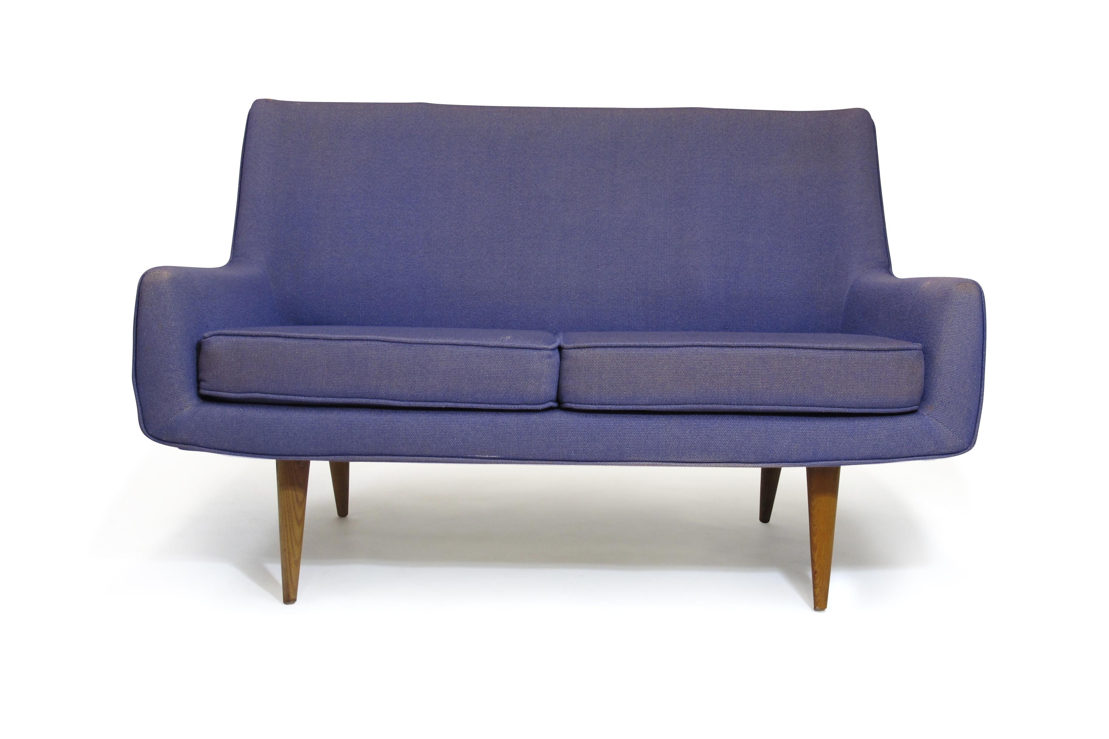 Danish Mid-century Settee for COM Reupholstery