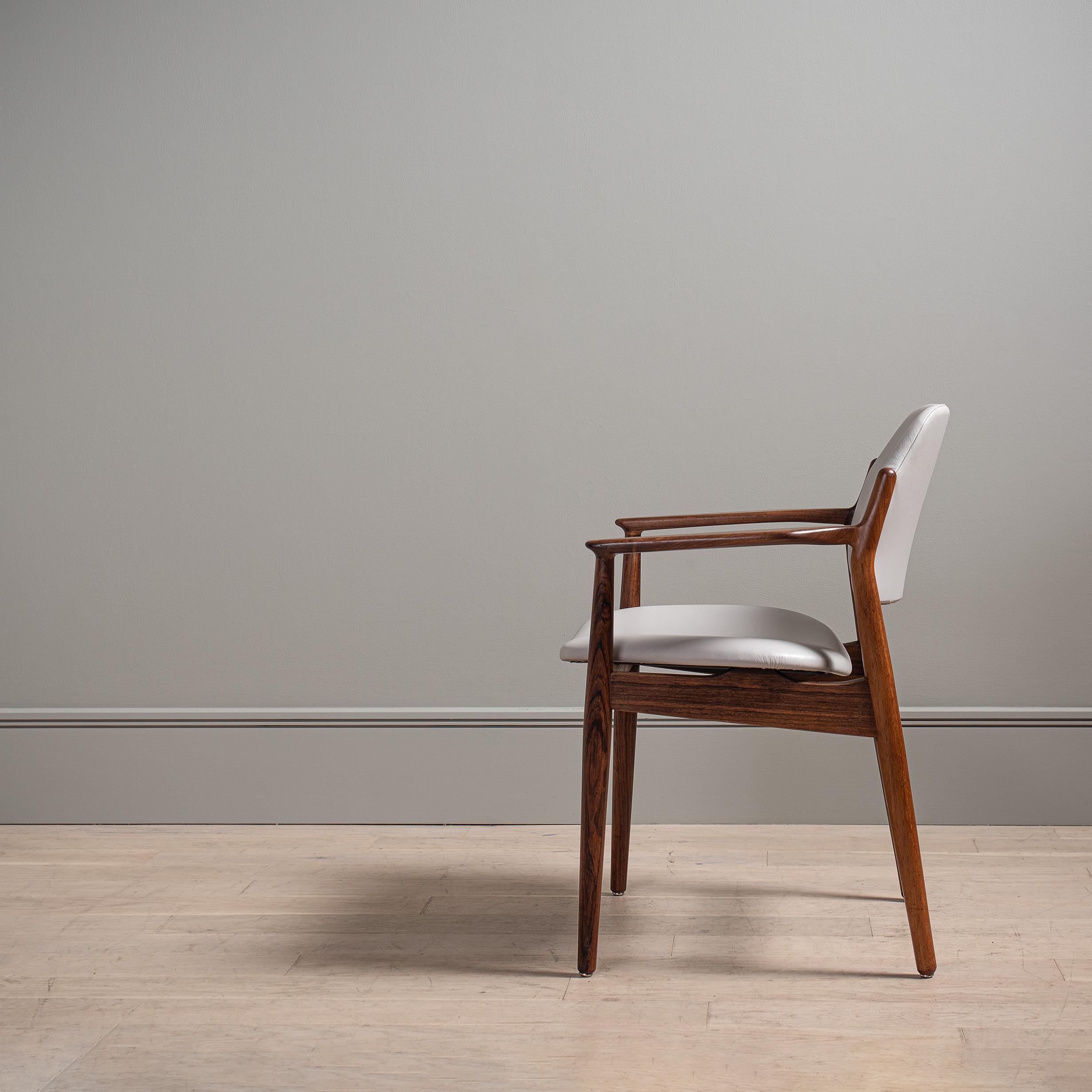 20th Century Arne Vodder Leather Chair, Sibast, Danish 1960 For Sale