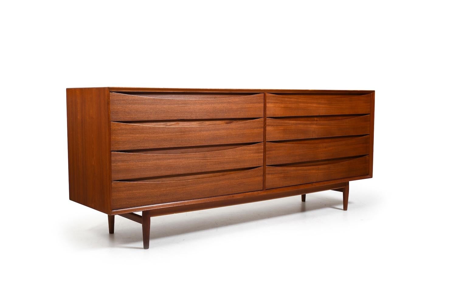 Arne Vodder Sideboard / Doubble Chest in Teak 1960s In Good Condition For Sale In Handewitt, DE