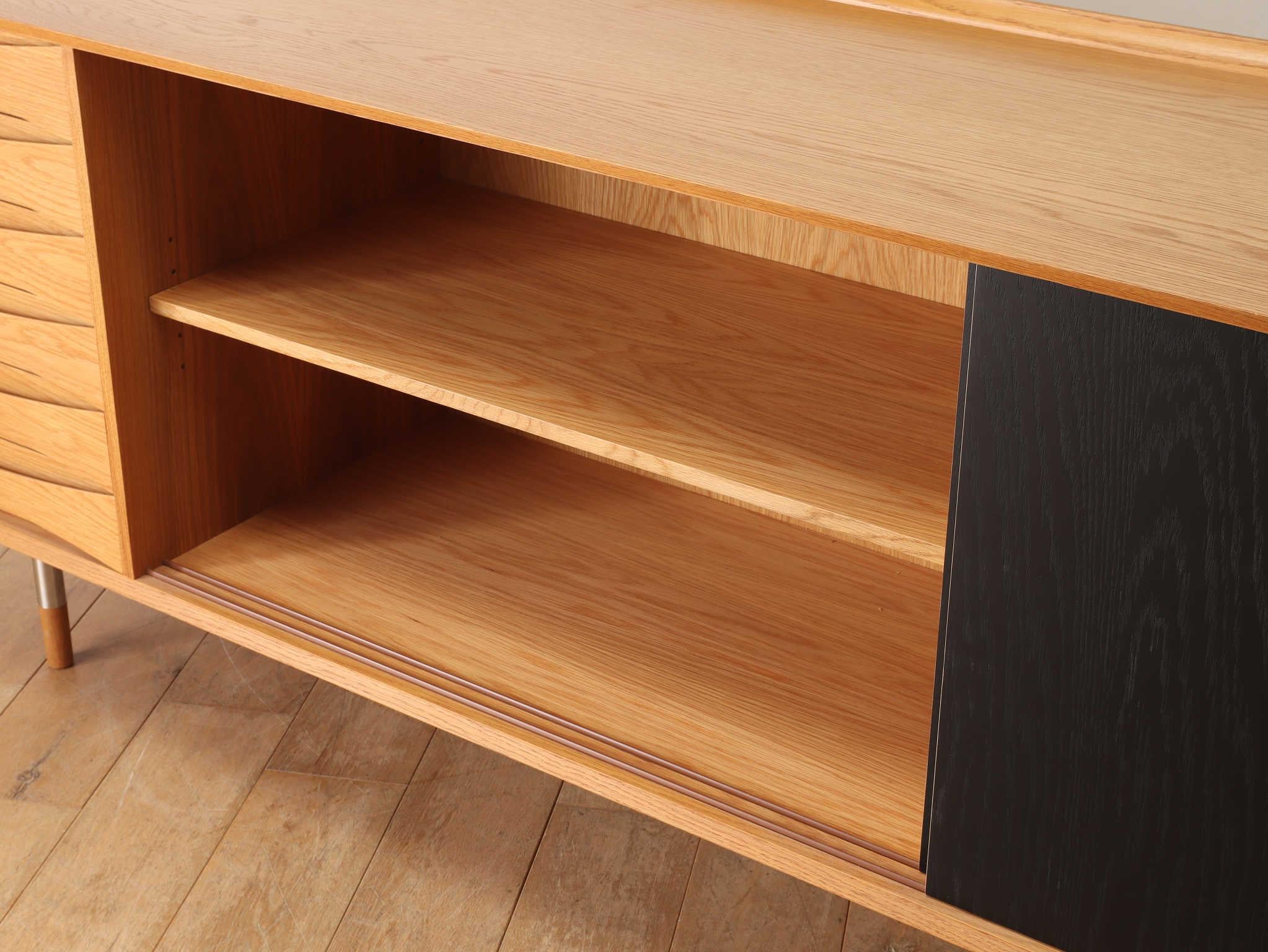 Credenza Arne Vodder in Oak con ante reversibili in vendita 7