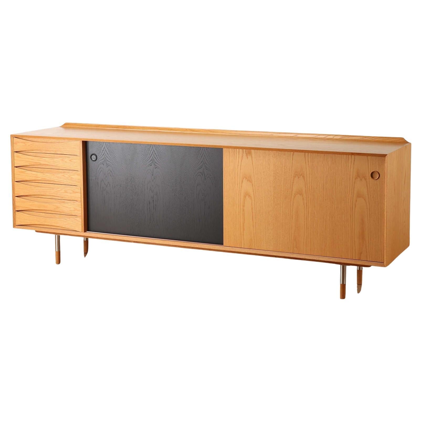 Arne Vodder Sideboard in Oak with Reversible Doors