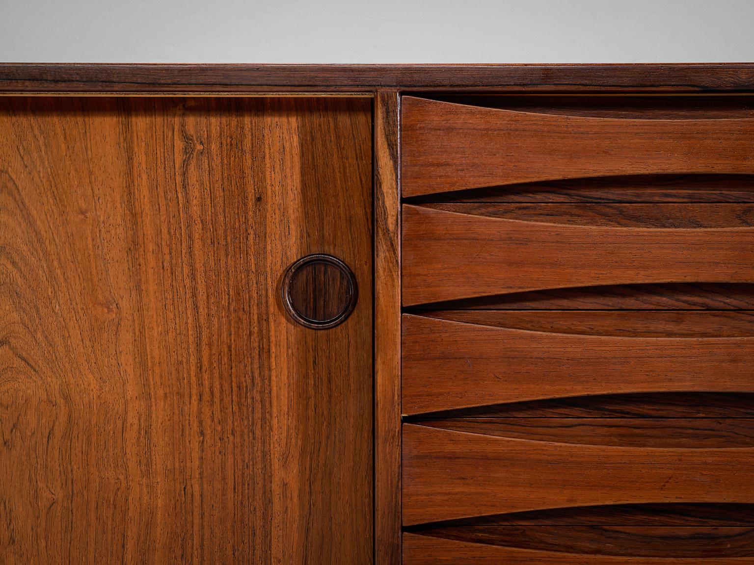 Arne Vodder Sideboard Model 29A in Rosewood with Reversible Doors 2