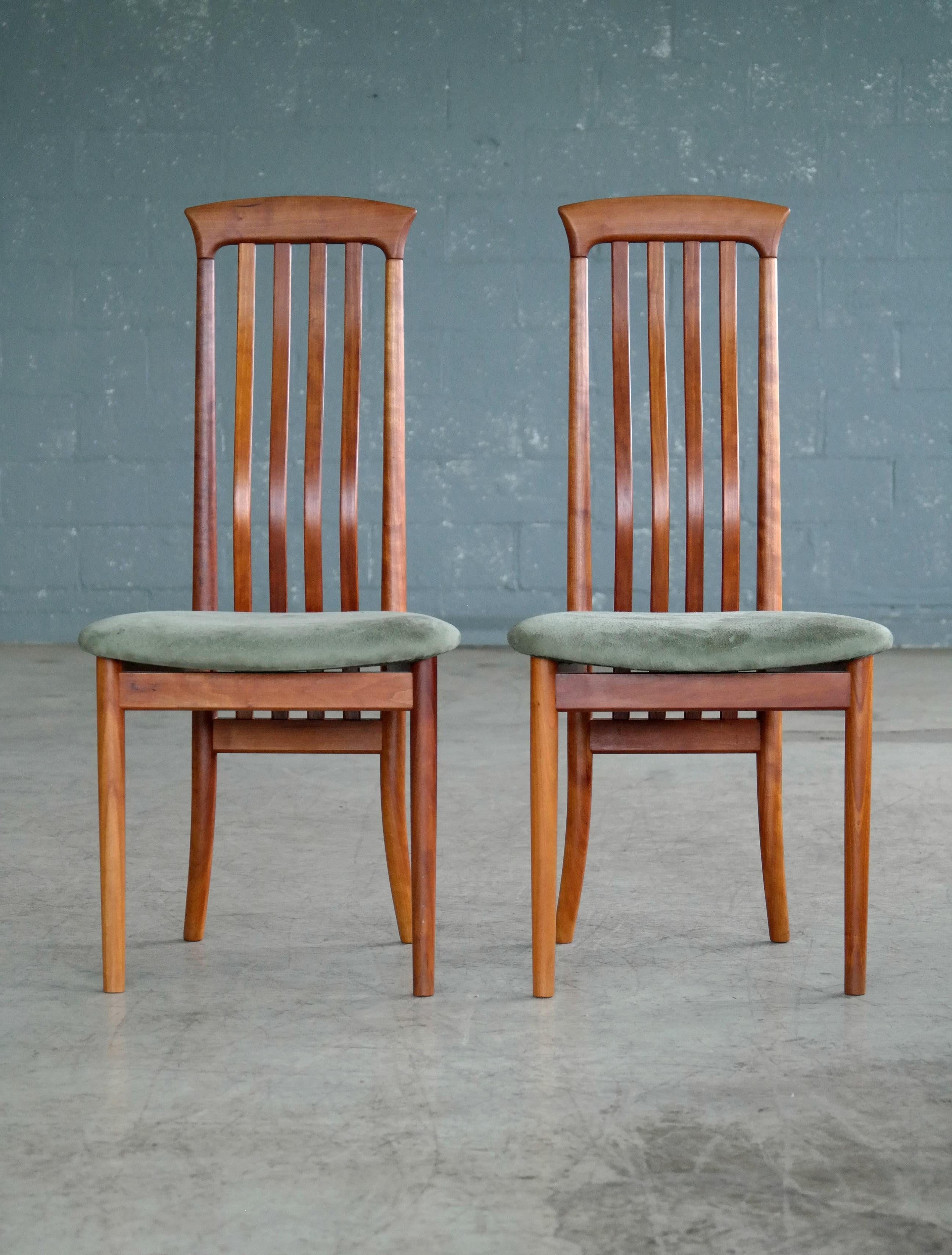 danish high back dining chairs