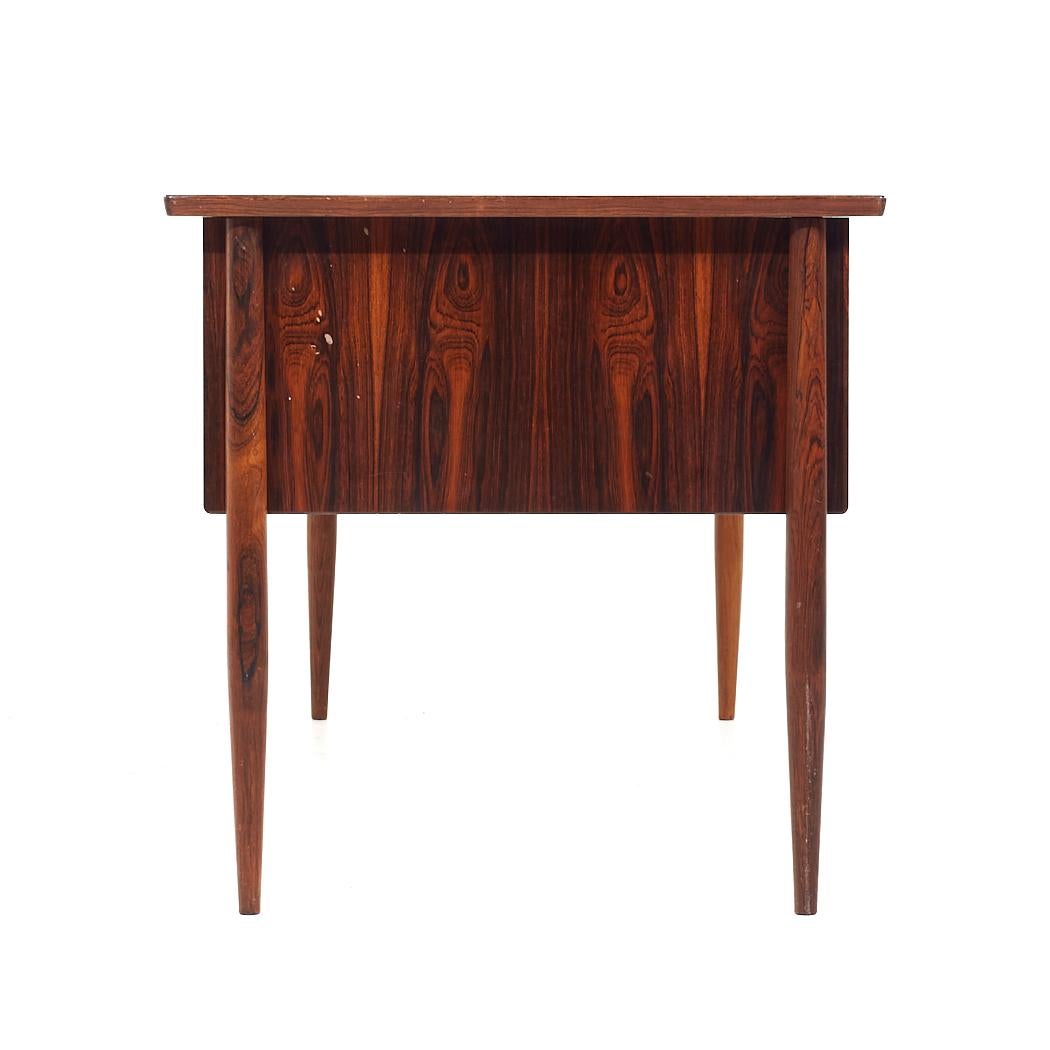 American Arne Vodder Style Mid Century Danish Rosewood Desk For Sale
