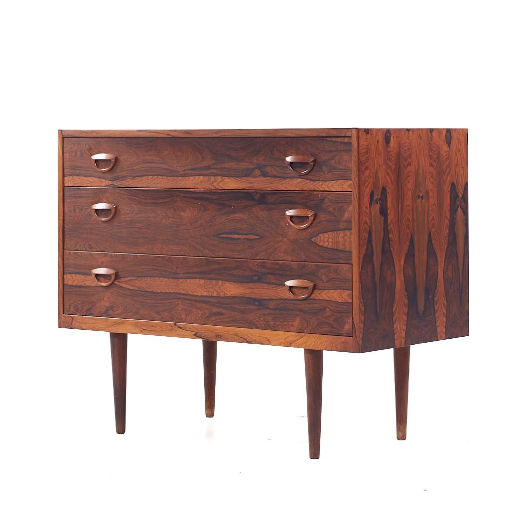 Mid-Century Modern Arne Vodder Style Mid Century Danish Rosewood Lowboy Dresser