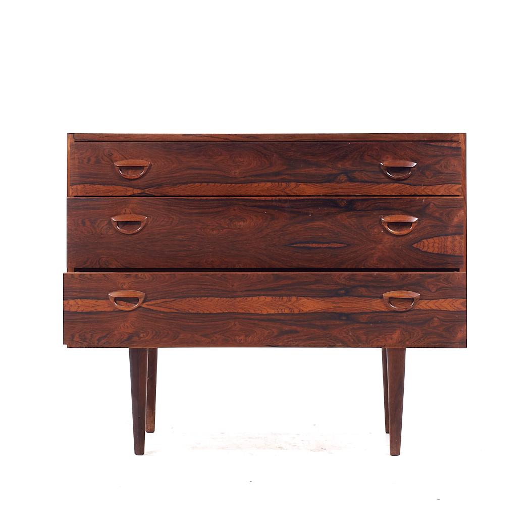 Arne Vodder Style Mid Century Danish Rosewood Lowboy Dresser 2