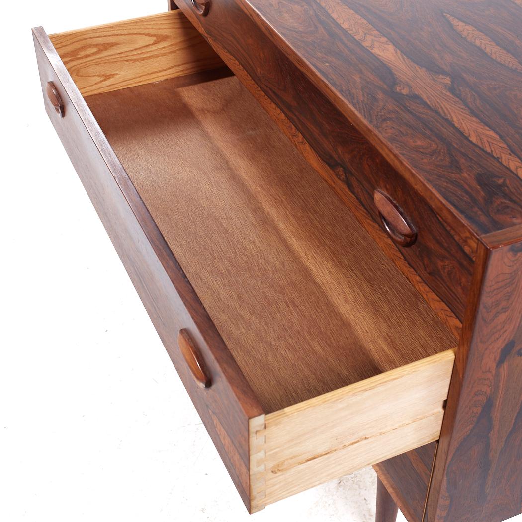 Arne Vodder Style Mid Century Danish Rosewood Lowboy Dresser 3
