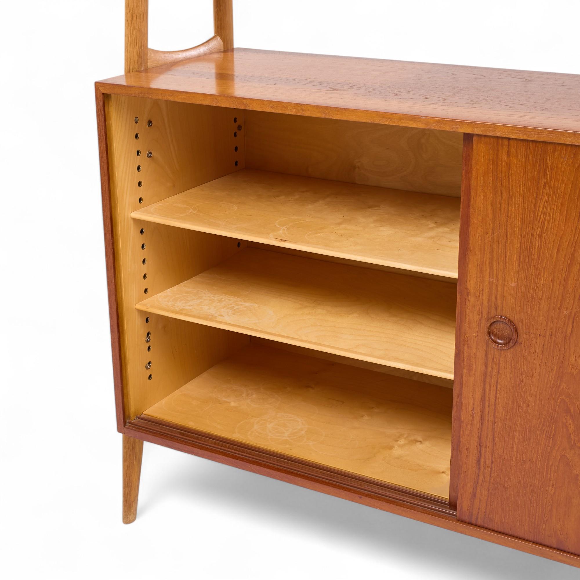 Arne Vodder Style Mid Century Danish Teak Book Shelf Credenza - Pair For Sale 4