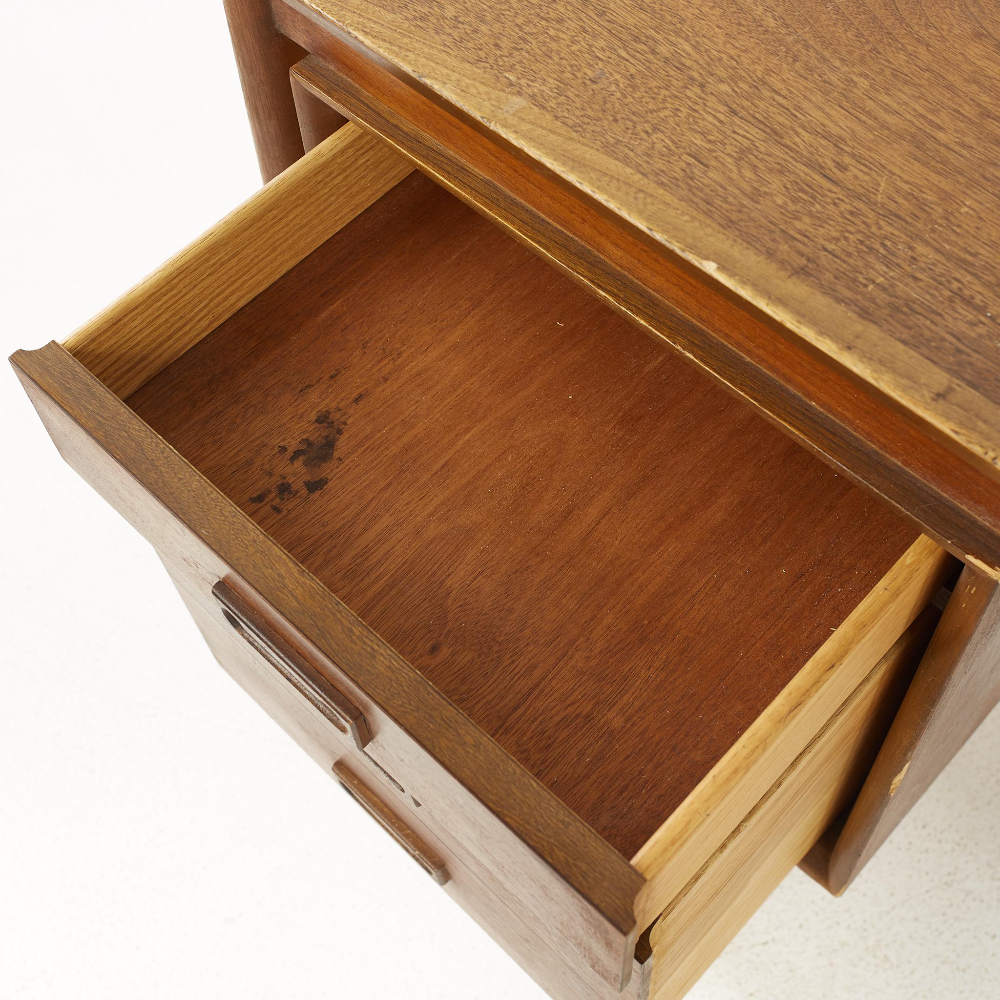 Arne Vodder Style Mid Century Danish Walnut Desk 6