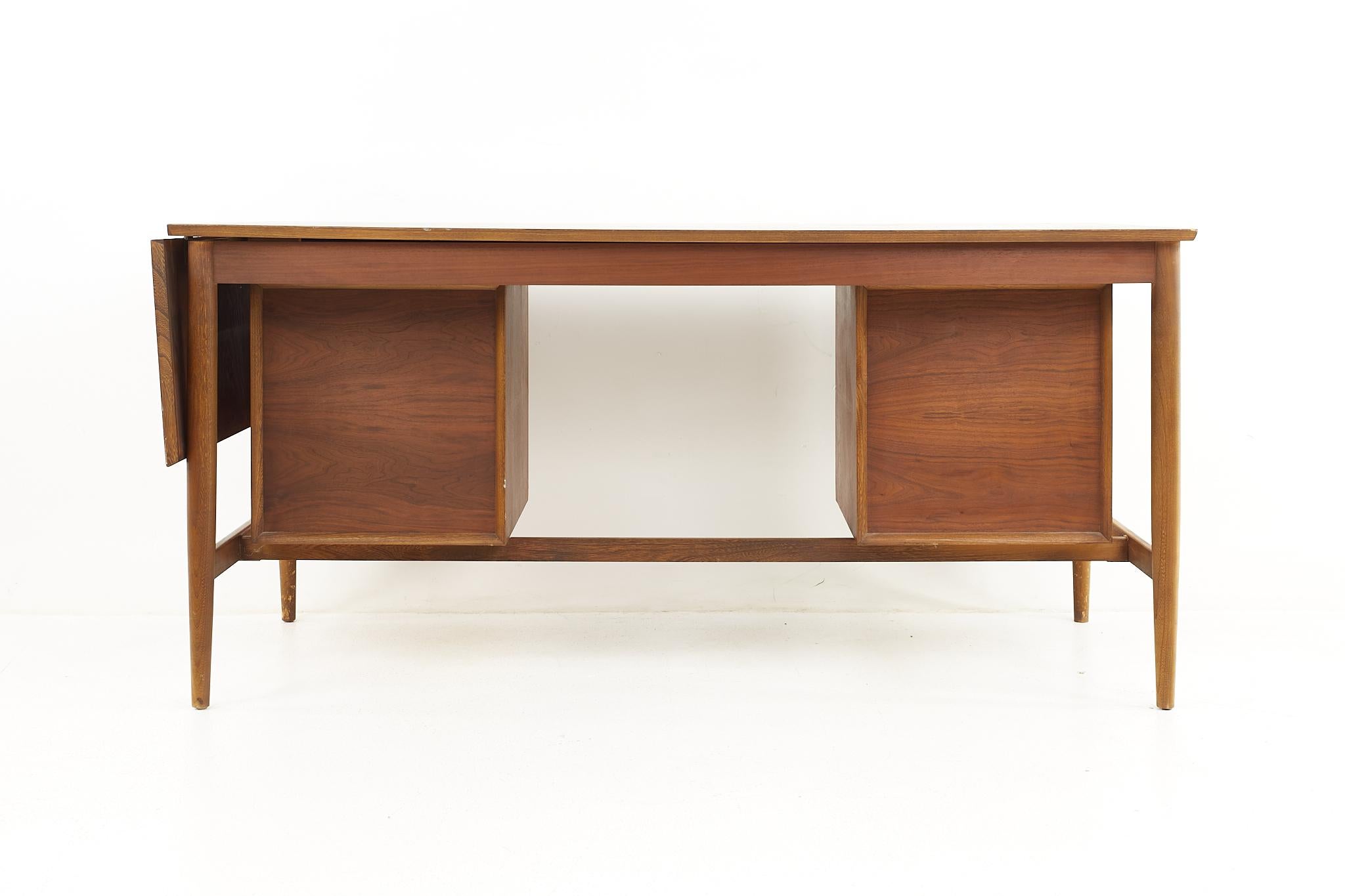 Late 20th Century Arne Vodder Style Mid Century Danish Walnut Desk
