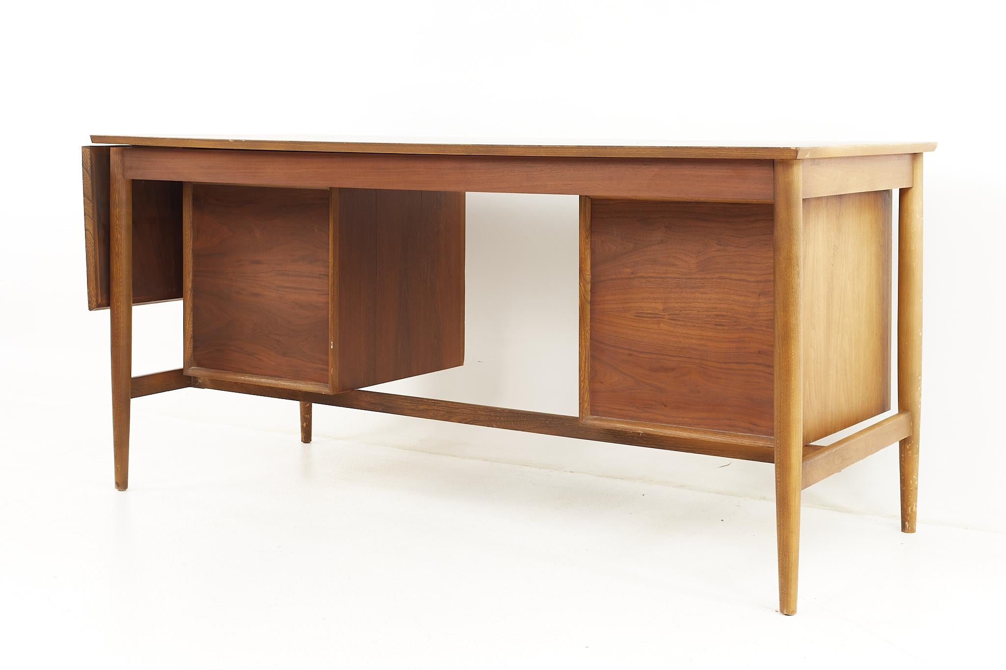 Arne Vodder Style Mid Century Danish Walnut Desk 1