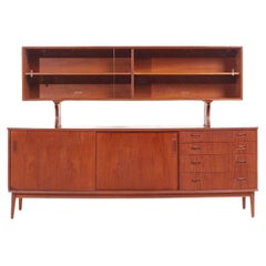 Arne Vodder Style Mid Century Teak Hutch Top Only