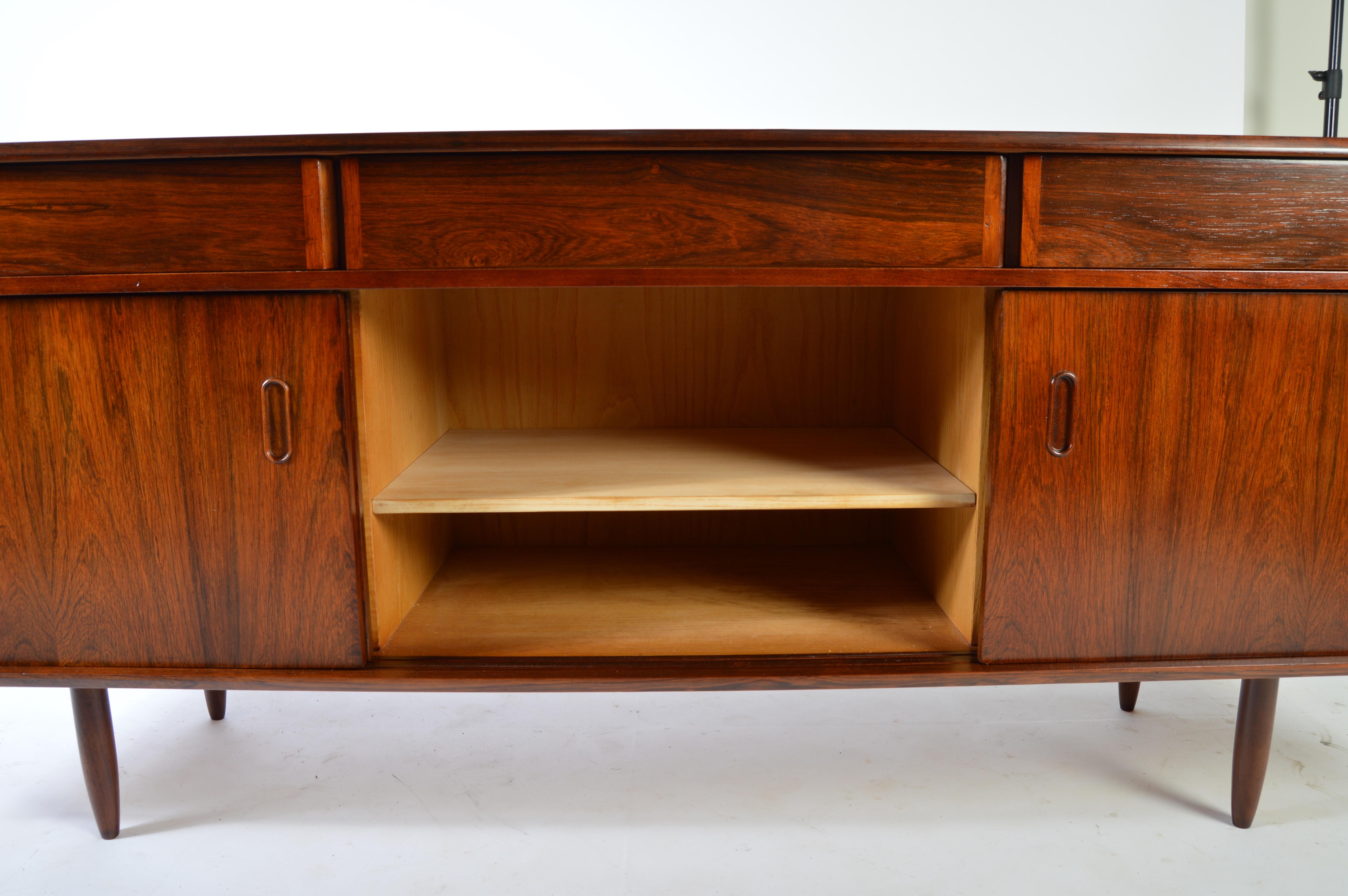 Mid-20th Century Arne Vodder Style Rosewood Credenza