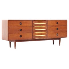 Arne Vodder Stil West Michigan Möbel Mid Century Nussbaum Lowboy Kommode