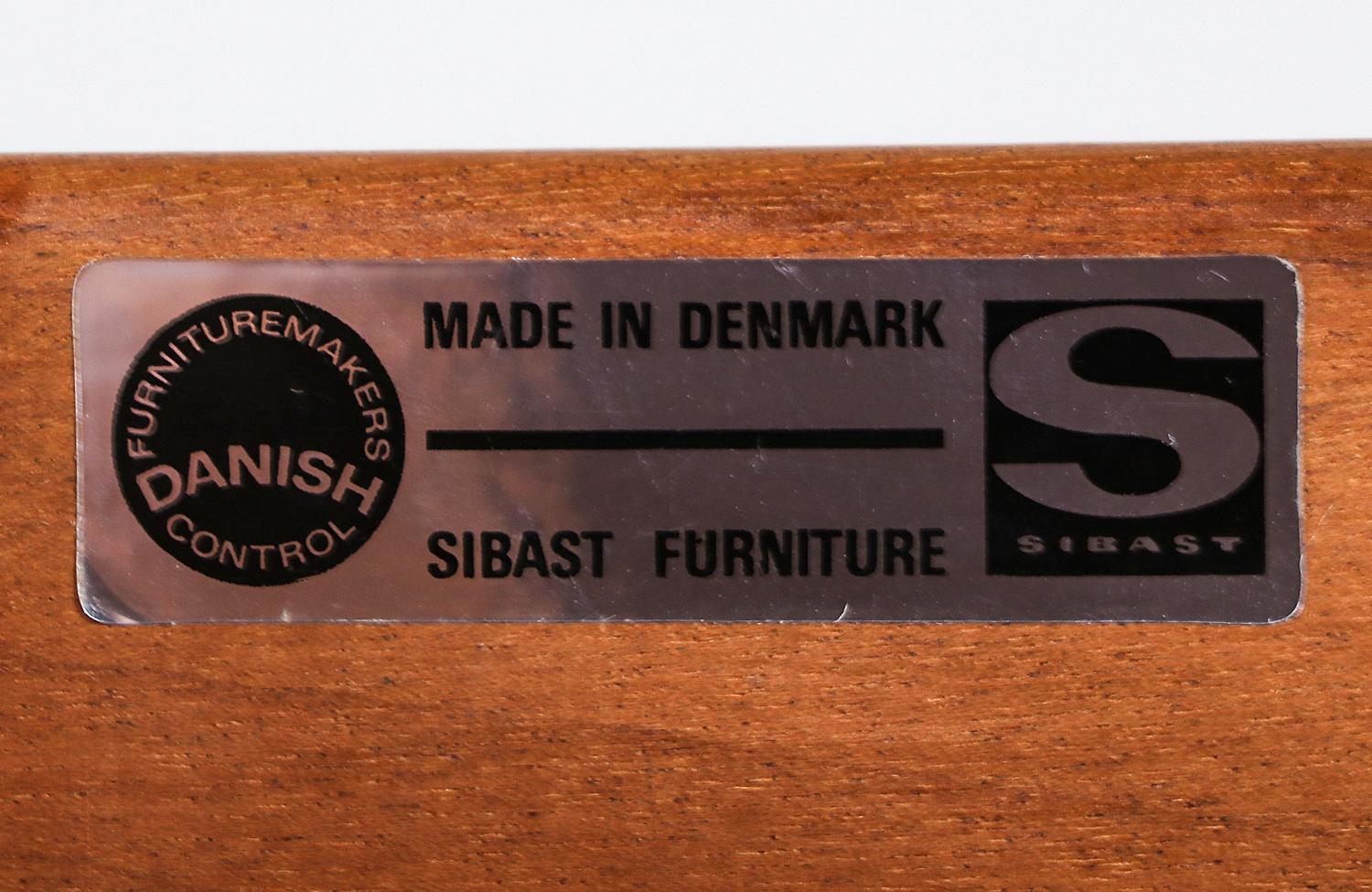 Arne Vodder Tambour-Door Teak Credenza for Sibast Møbler 6