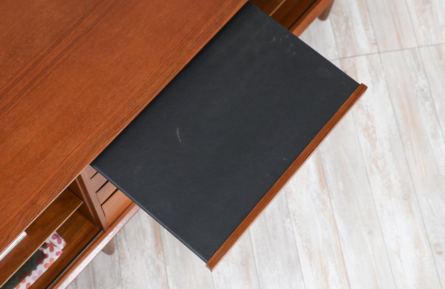 Arne Vodder Tambour-Door Teak Credenza for Sibast Møbler 1