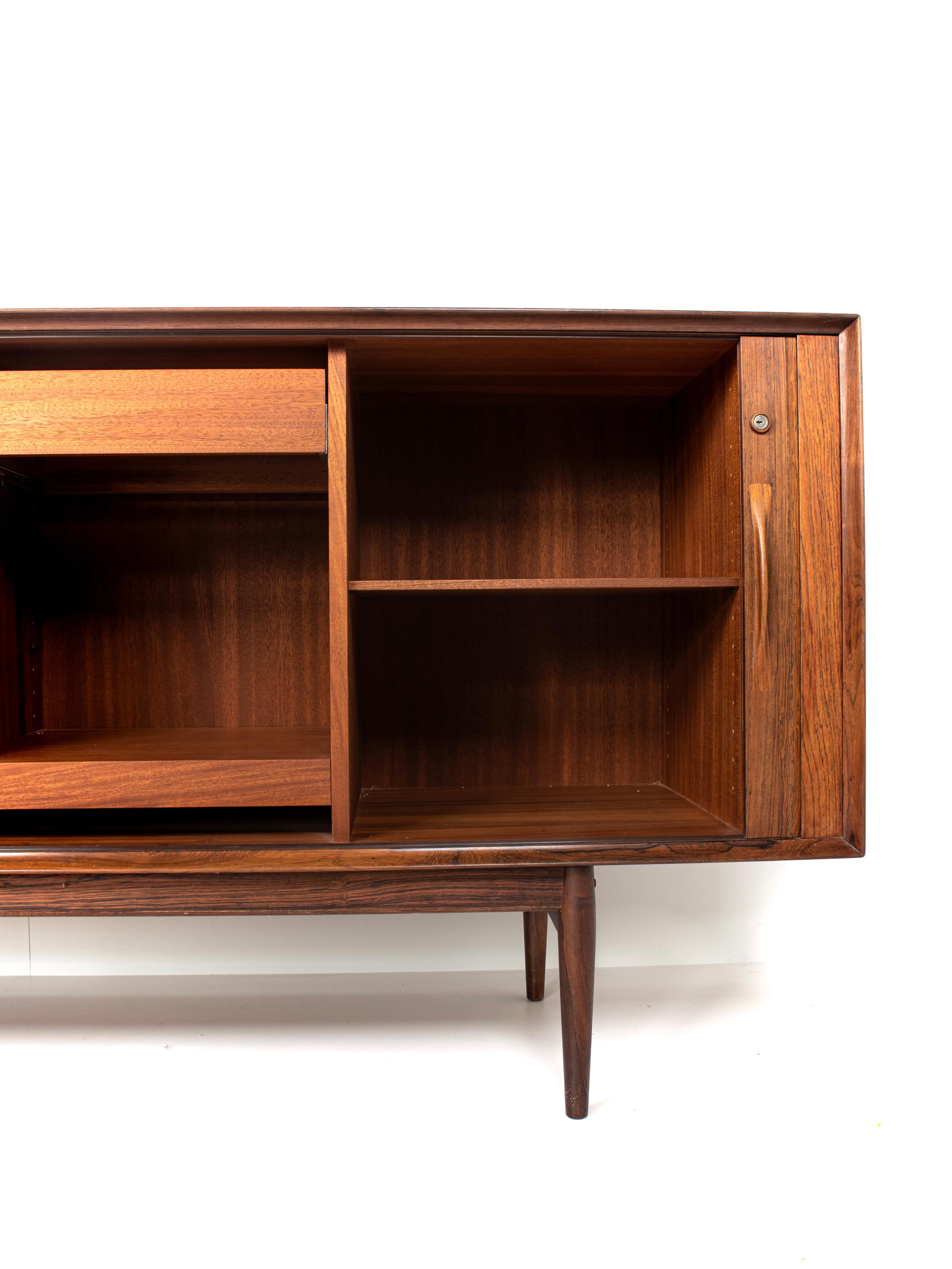 Arne Vodder Tambour Sideboard in Rosewood for Sibast Møbler, Denmark, 1960s 1