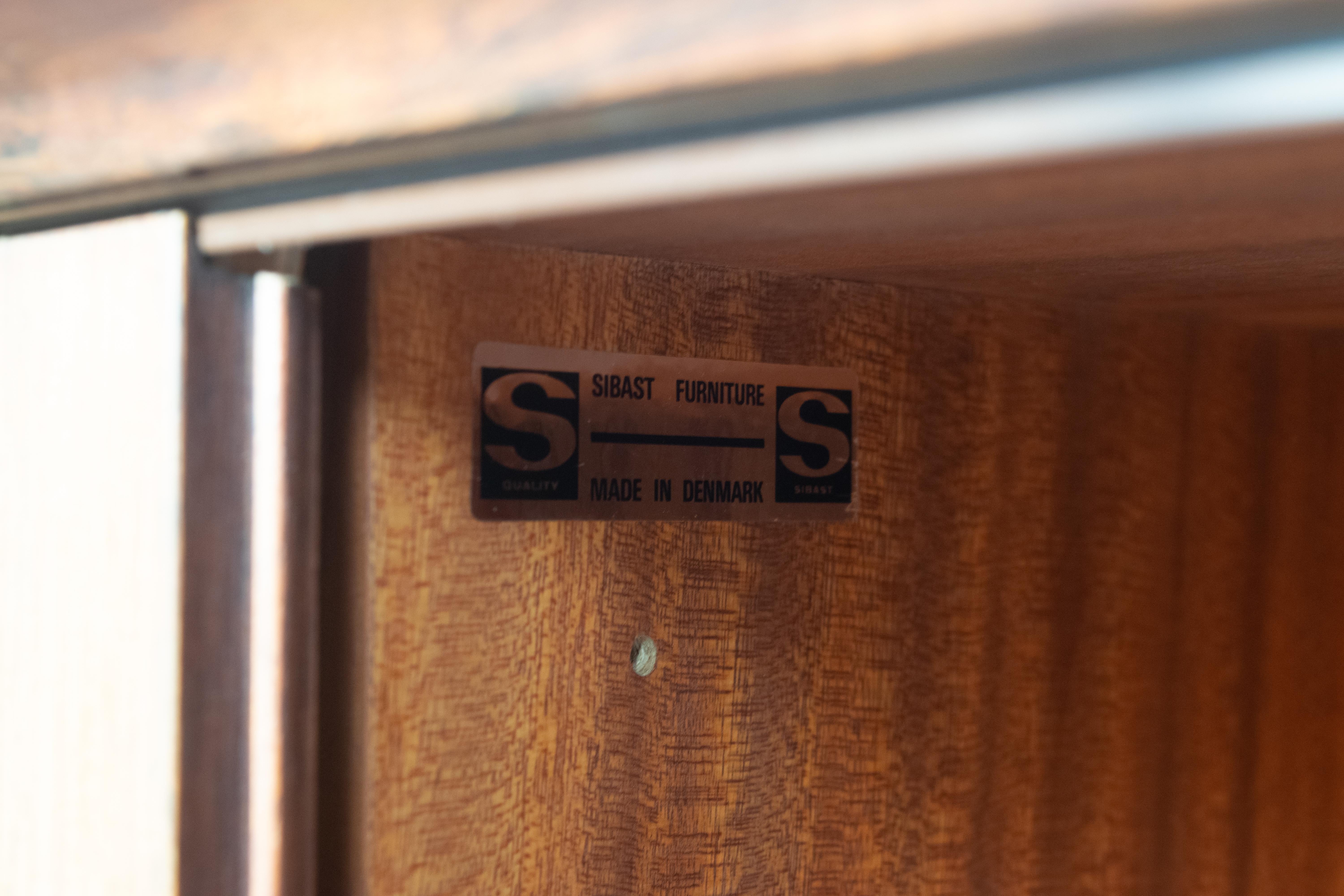 Arne Vodder Tambour Sideboard in Rosewood for Sibast Møbler, Denmark, 1960s 3