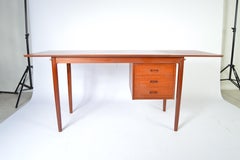 Arne Vodder Teak Adjustable Drop-Leaf Desk