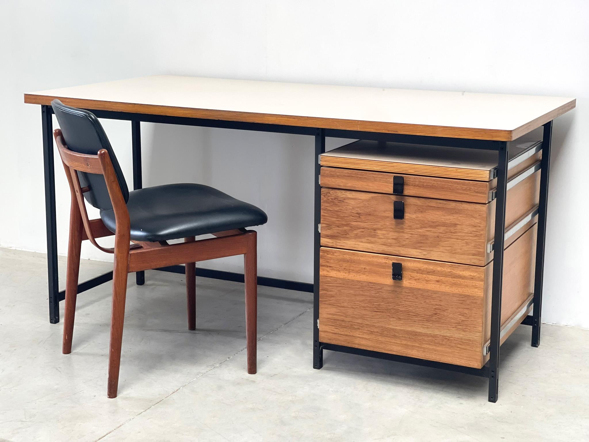 Arne Vodder teak and leather (desk) chair For Sale 3