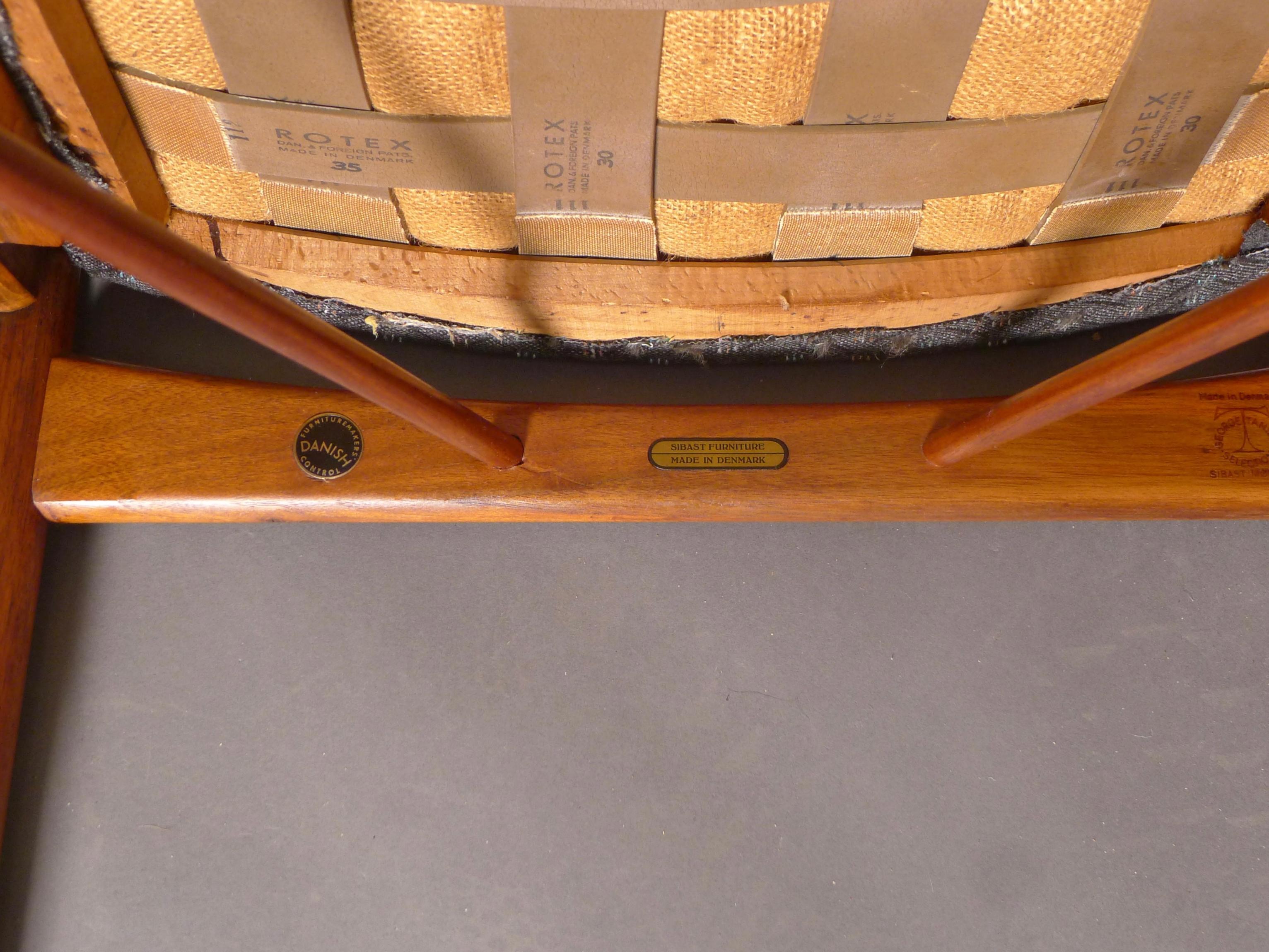 Arne Vodder, Teak Armchair, model 51, made by Sibast, Denmark 1950s 3