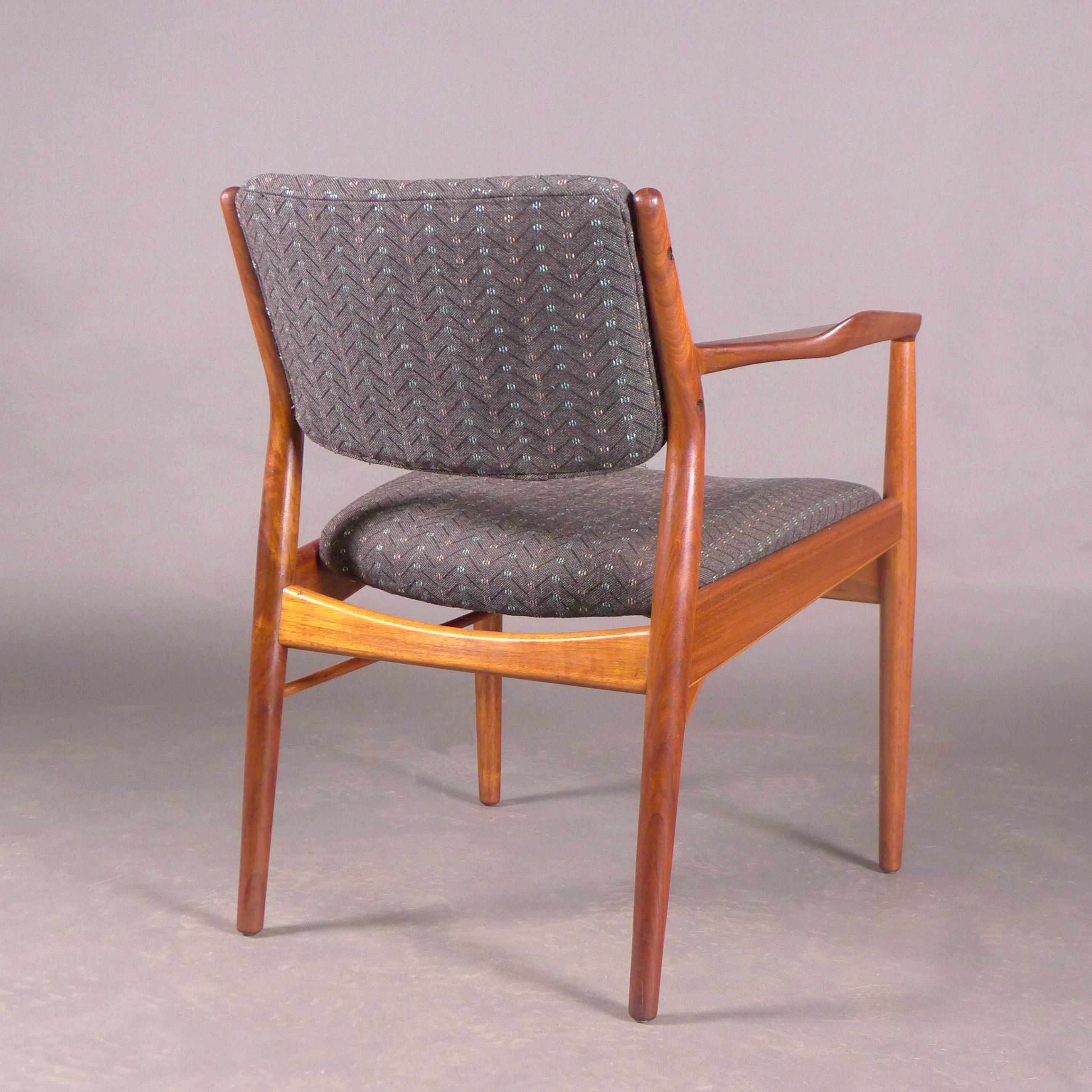 Danish Arne Vodder, Teak Armchair, model 51, made by Sibast, Denmark 1950s
