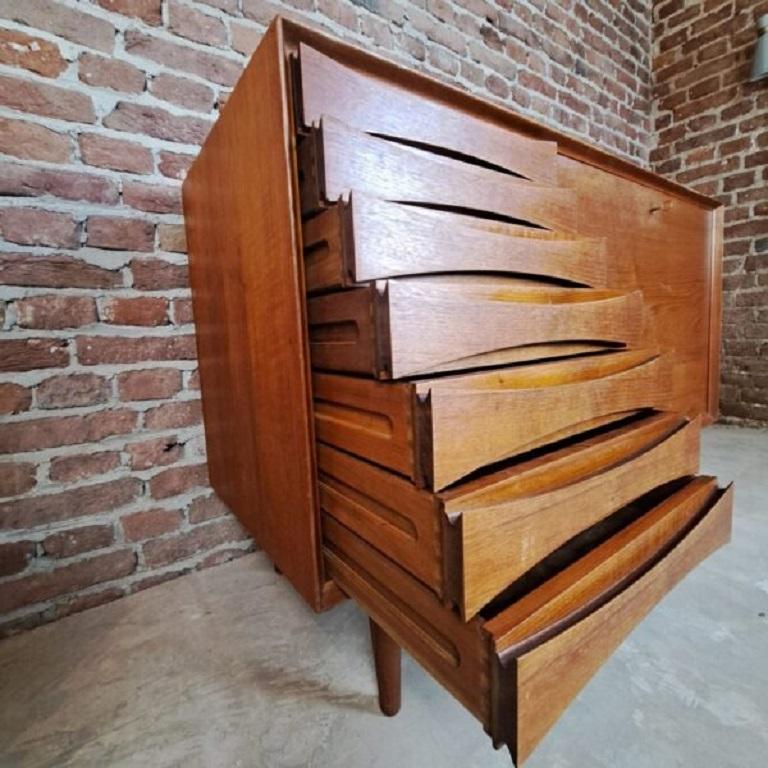 Danese Mobile bar in teak di Arne Vodder, Danimarca, 1960 in vendita