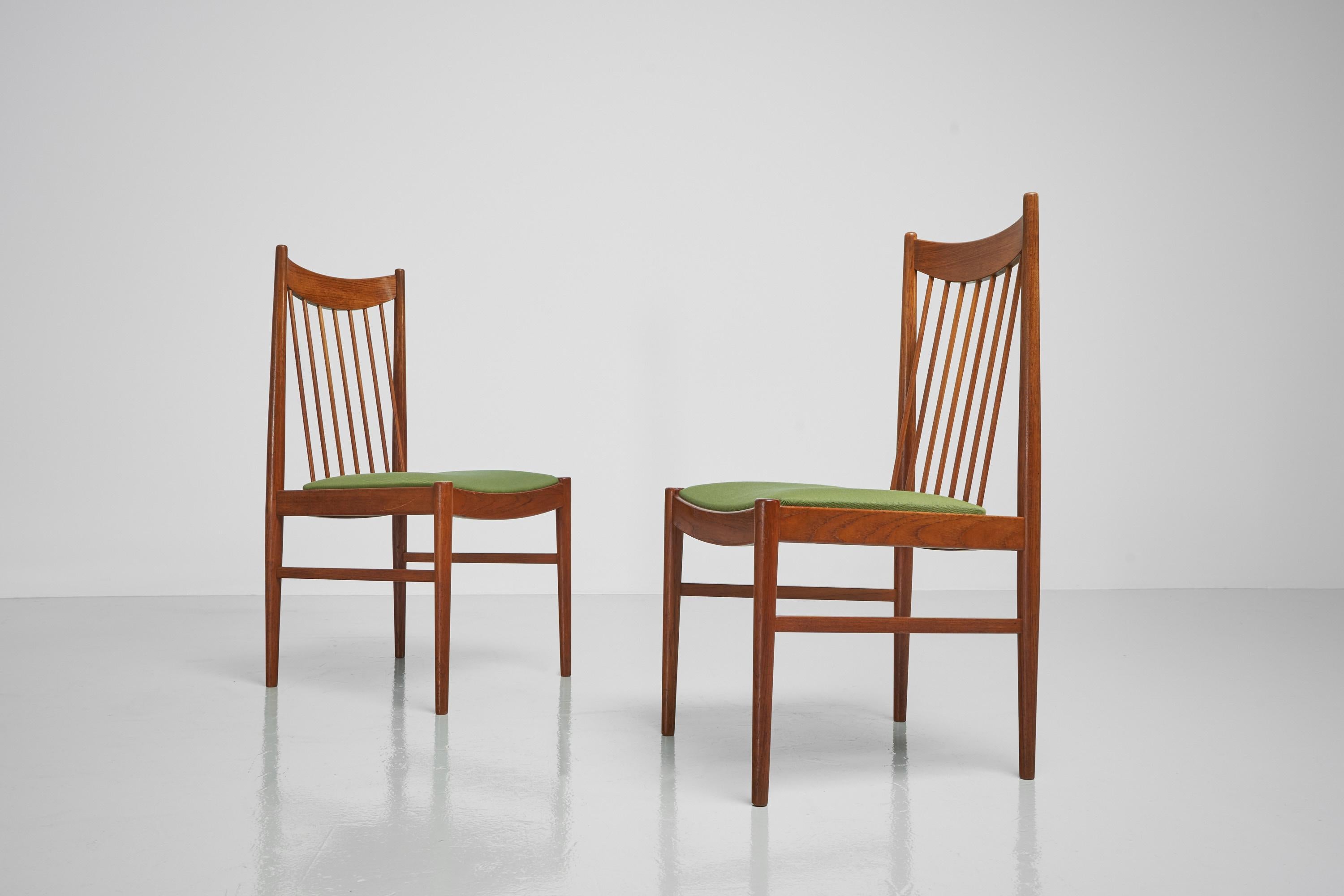 Arne Vodder Teak Dining Chairs Model 422 Denmark 1960 For Sale 3