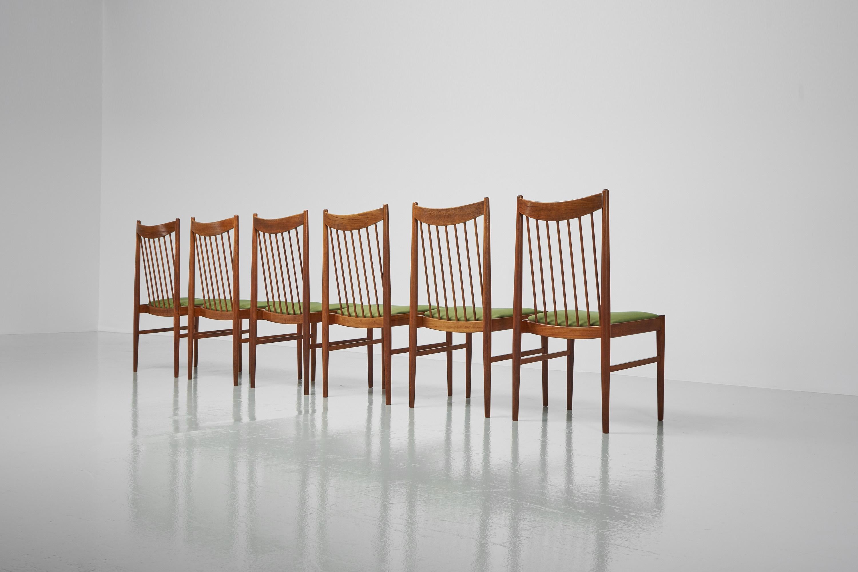 Arne Vodder Teak Dining Chairs Model 422 Denmark 1960 For Sale 1