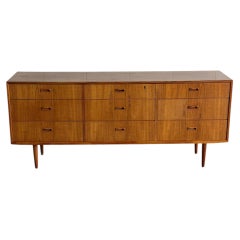 Arne Vodder Teak Dresser Wooden Lowboy Chest of Drawers Denmark MCM 1960s