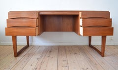 Arne Vodder Teak Executive Desk, 1960s, Denmark
