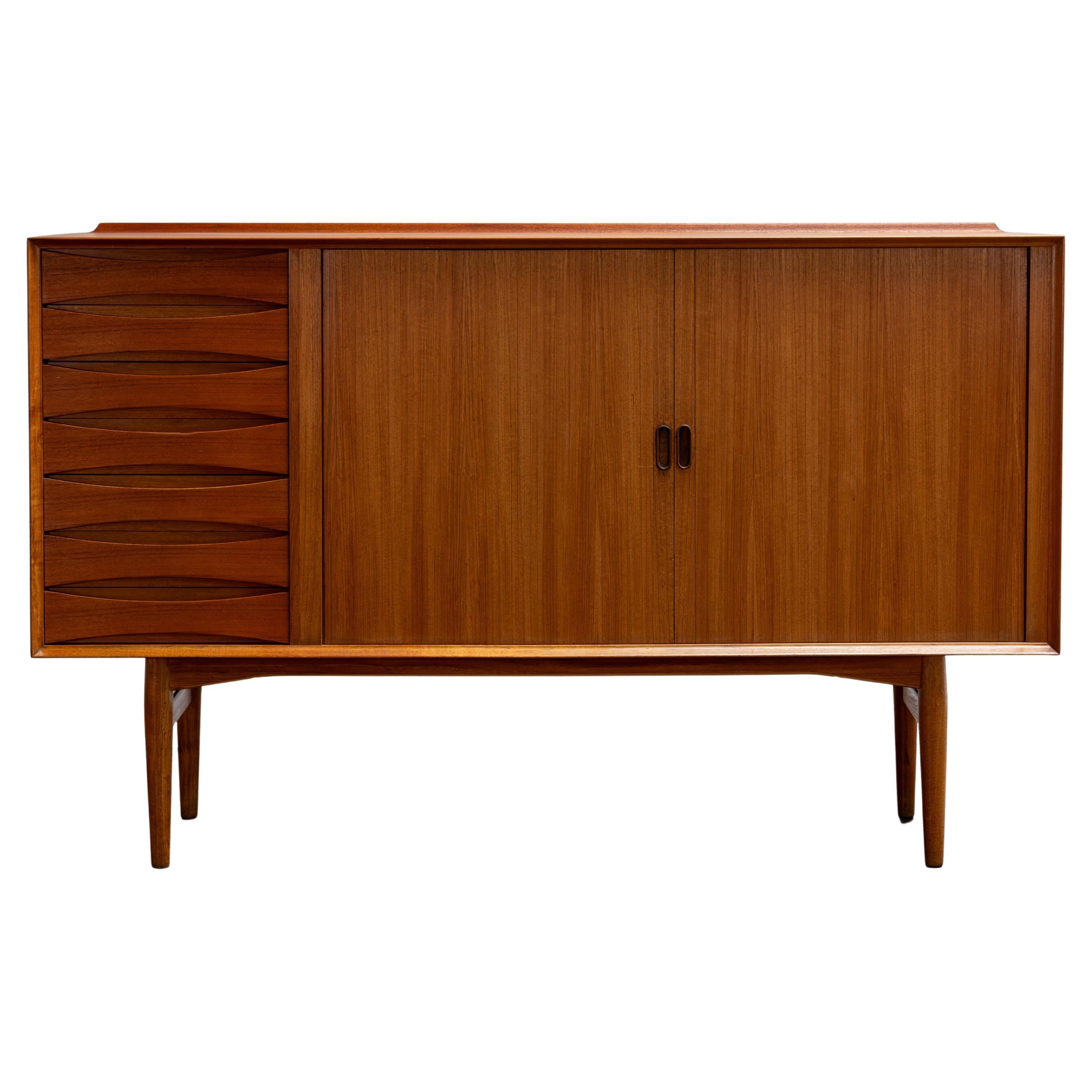 Arne Vodder - Teak Highboard OS 63 Sibast, Denmark, 1950s