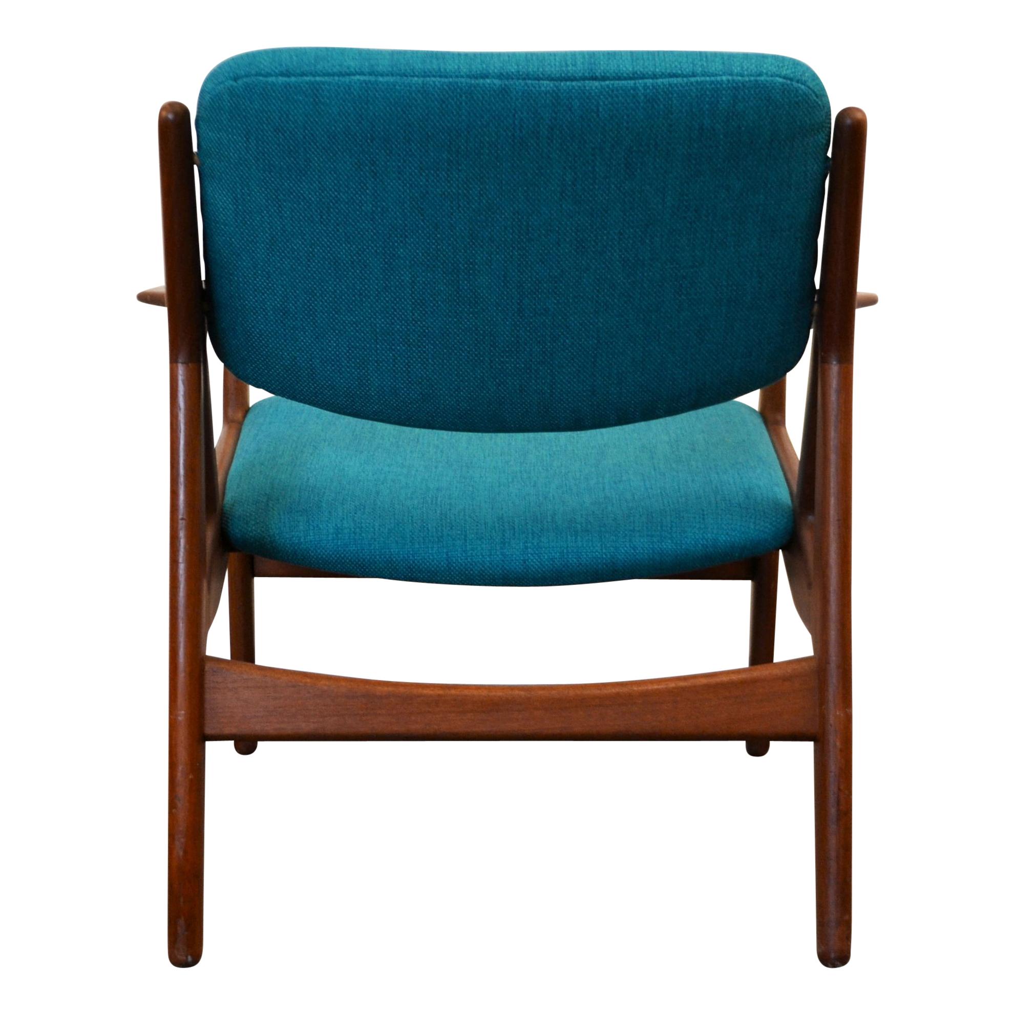 Fabric Arne Vodder Teak Lounge Chair