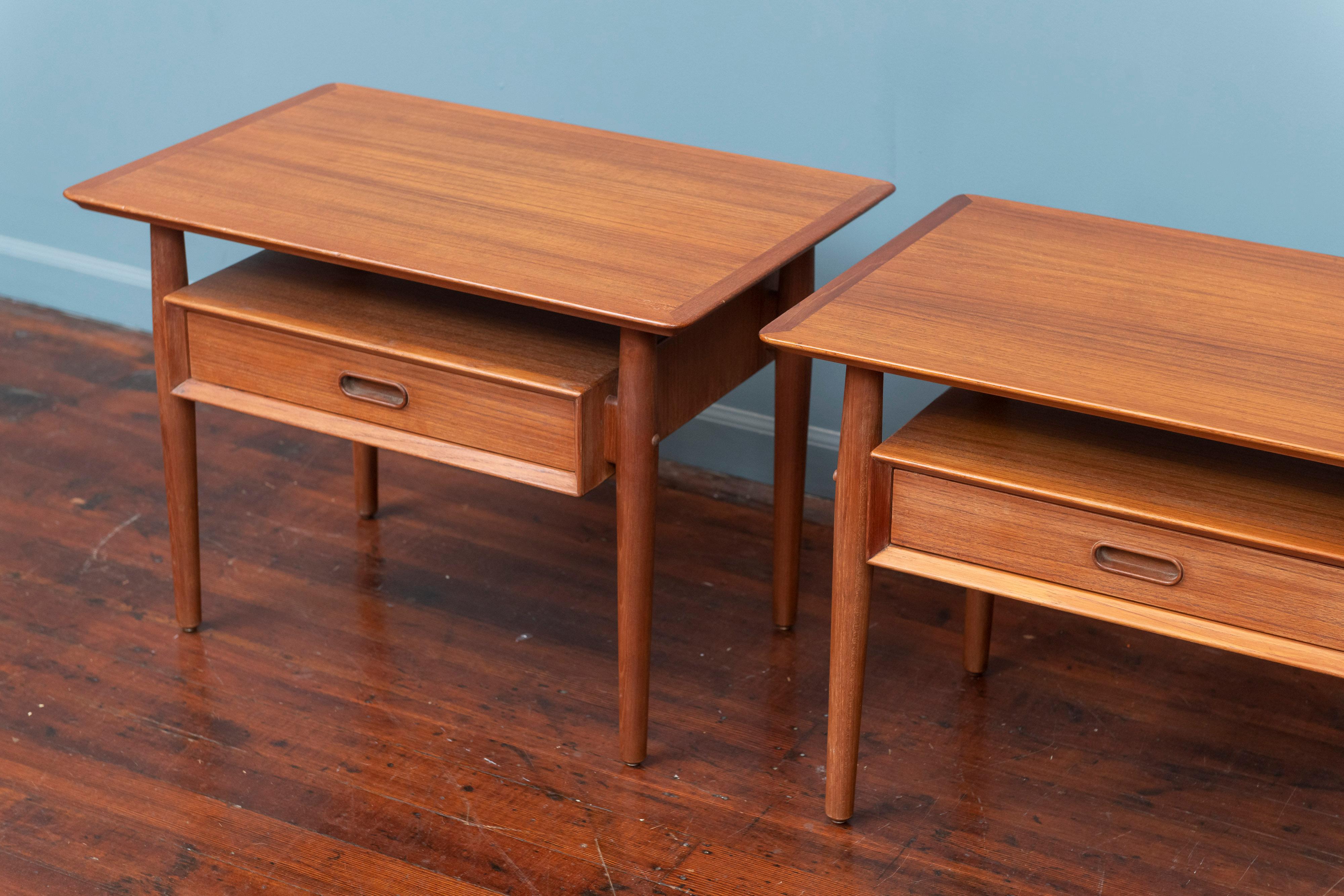Scandinavian Modern Arne Vodder Teak Nightstands for Sibast Furniture