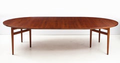Arne Vodder Teak Oval Dining Table Model 212