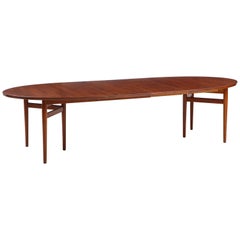 Arne Vodder Teak Oval Dining Table Model 212