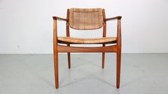 Arne Vodder Teak/Rattan Stuhl "Modell 51" für Sibast Möbel, 1950 Dänemark
