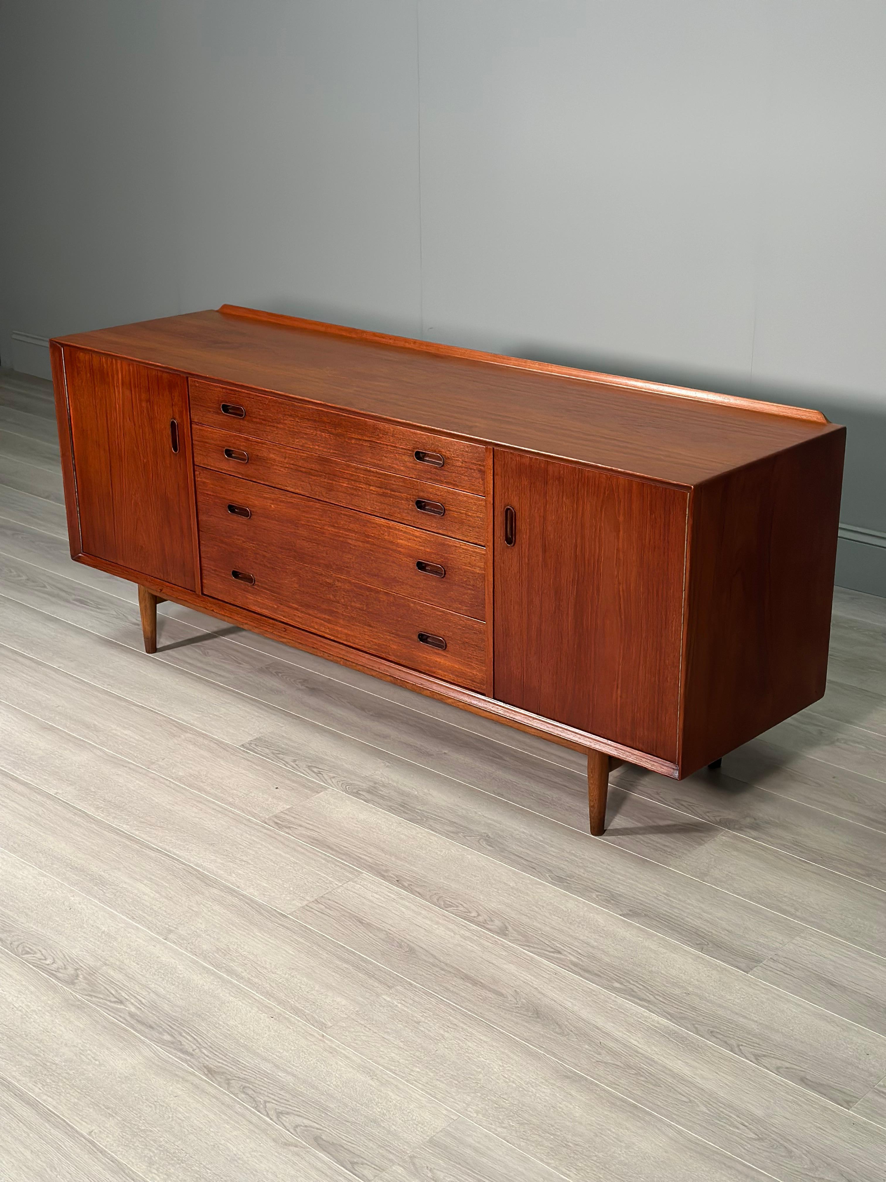 Arne Vodder Teak Sideboard By Sibast c.1955 In Good Condition For Sale In Accrington, GB