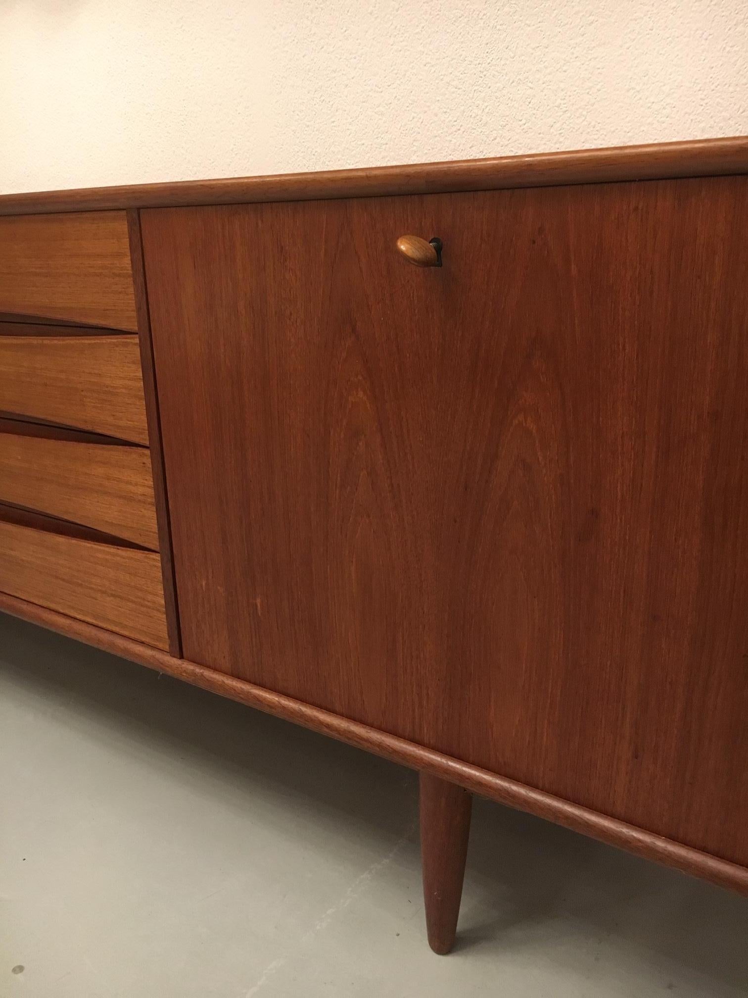 Arne Vodder Teak Sideboard Produced by Pfister Mobel Switzerland, circa 1960 7