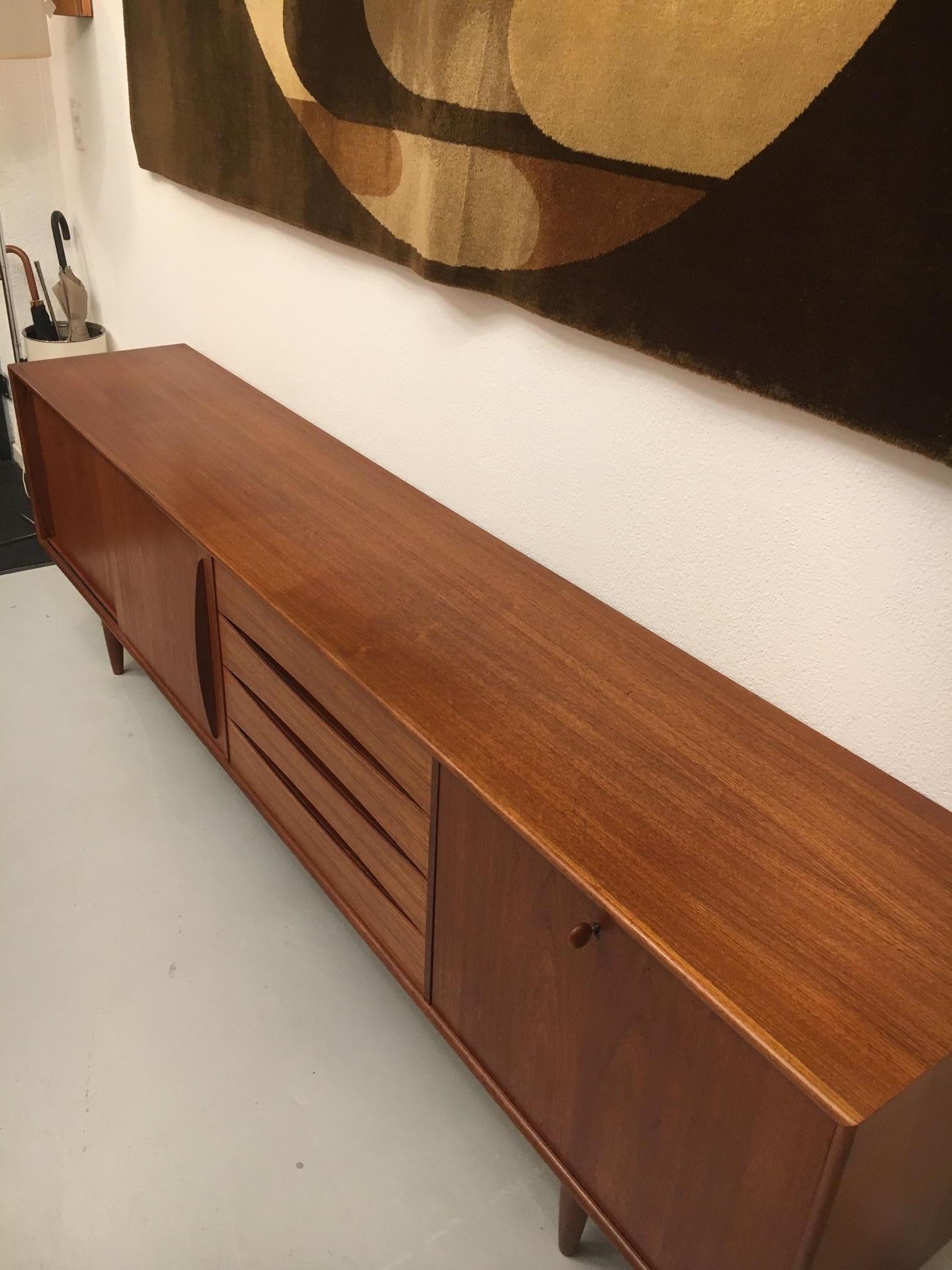 Arne Vodder Teak Sideboard Produced by Pfister Mobel Switzerland, circa 1960 9