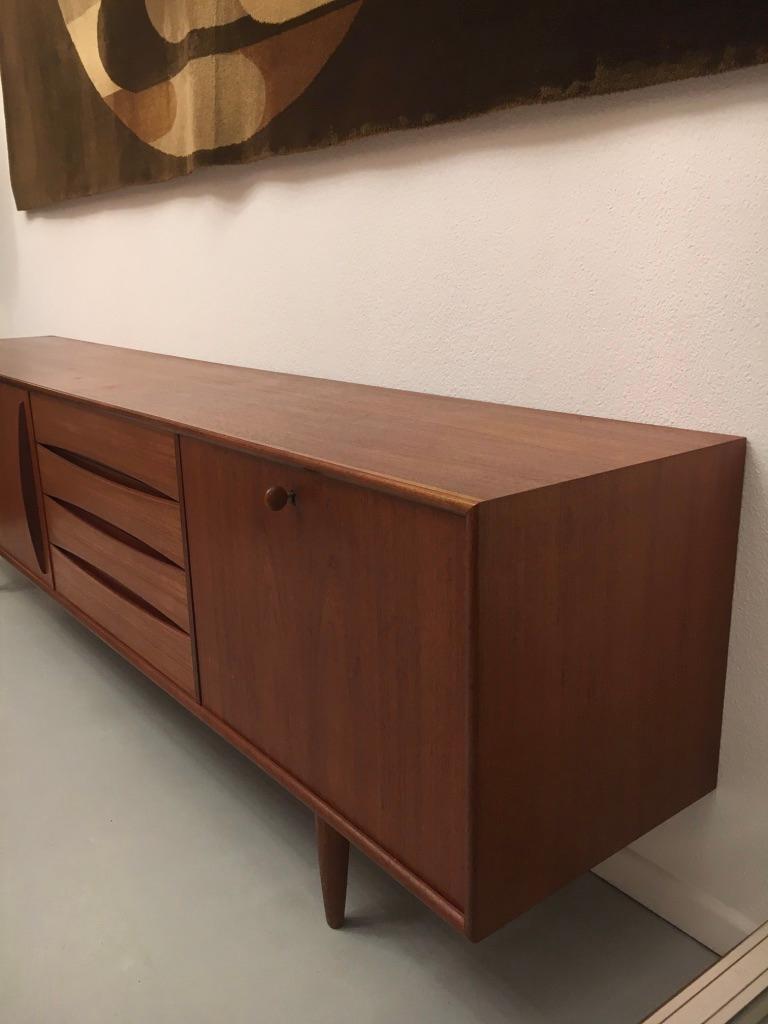 Arne Vodder Teak Sideboard Produced by Pfister Mobel Switzerland, circa 1960 10