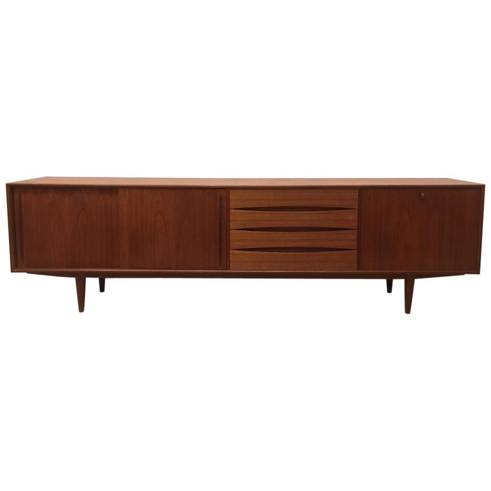 Arne Vodder Teak Sideboard Produced by Pfister Mobel Switzerland, circa 1960