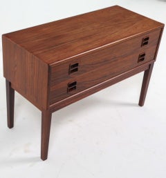 Arne Vodder Two Drawer Rosewood Chest of Drawers.