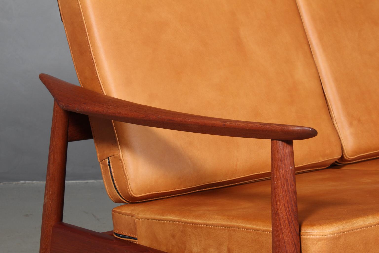 Stained Arne Vodder, Three-Seat Sofa