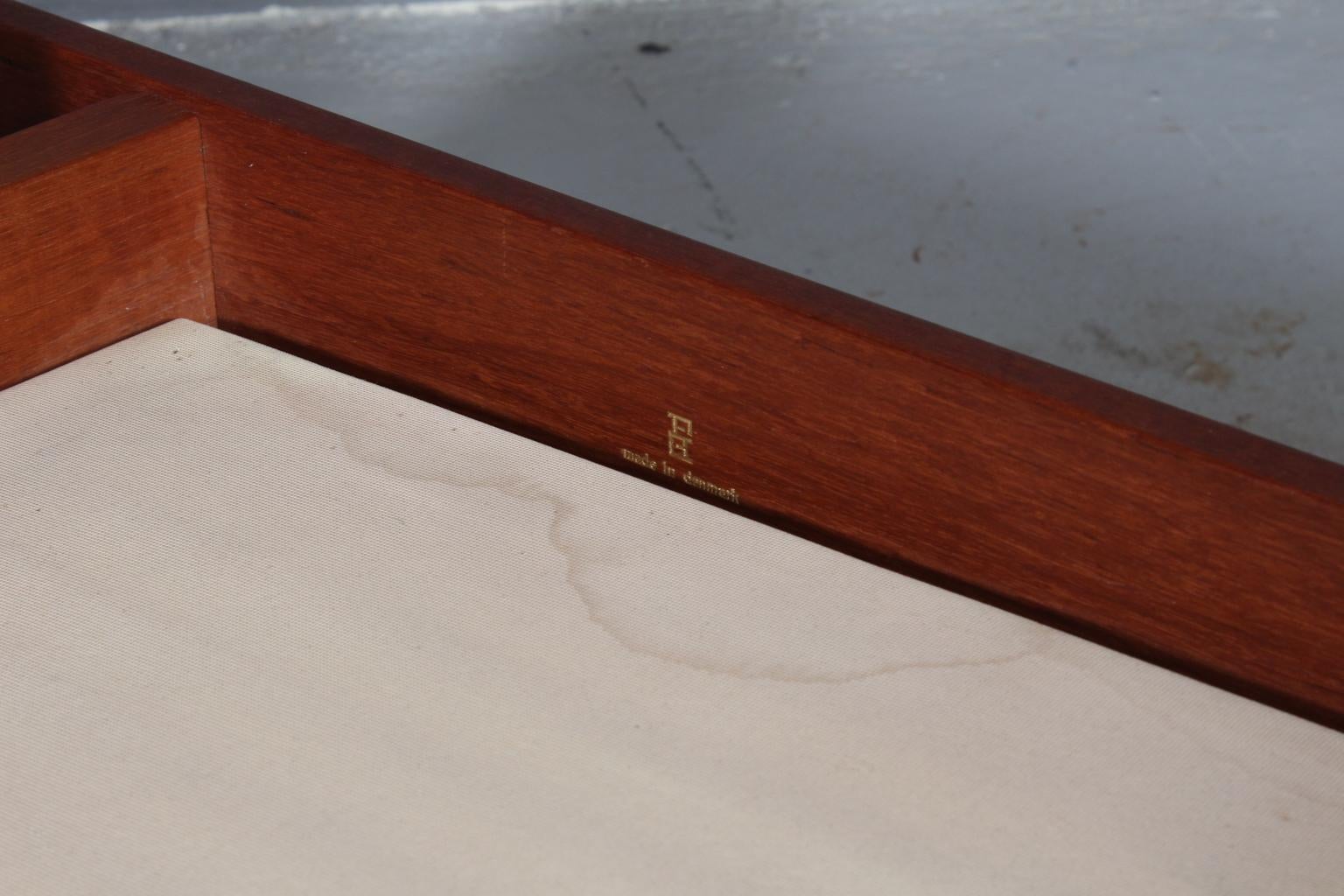 Leather Arne Vodder, Three-Seat Sofa