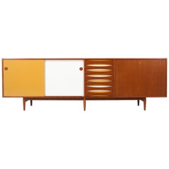 Arne Vodder "Triennale" Lacquered Credenza with Reversible Doors for Sibast M.