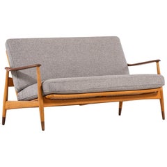 Arne Vodder Two-Seat Sofa by France 
Daverkosen in Denmark
