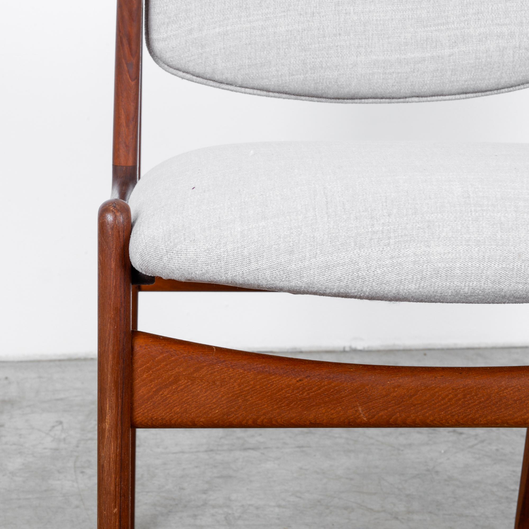 Arne Vodder Upholstered Teak Side Chairs, a Pair 3
