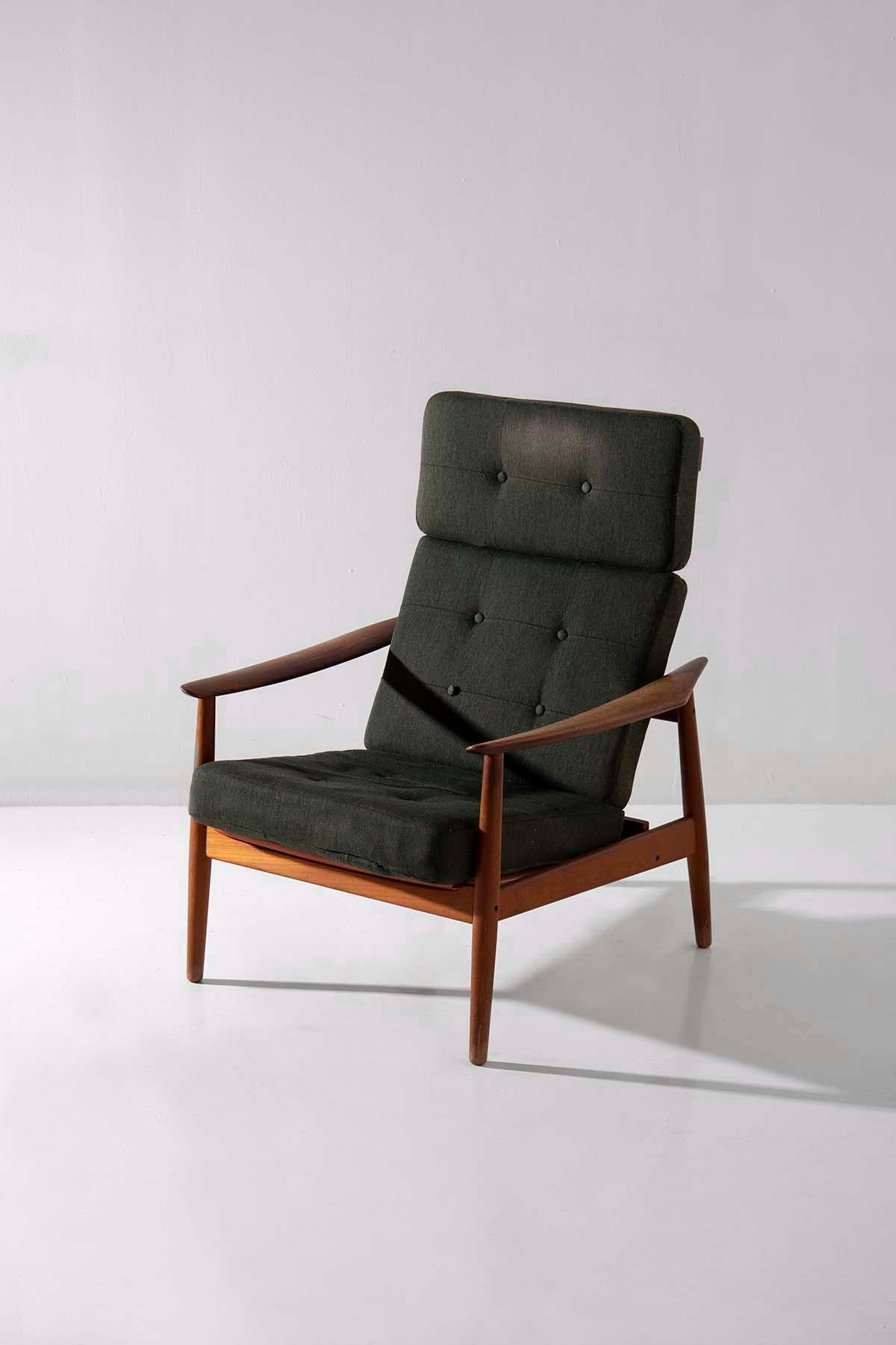 Arne Vodder Vintage armchairs for France & Daverkosen, original label For Sale 4